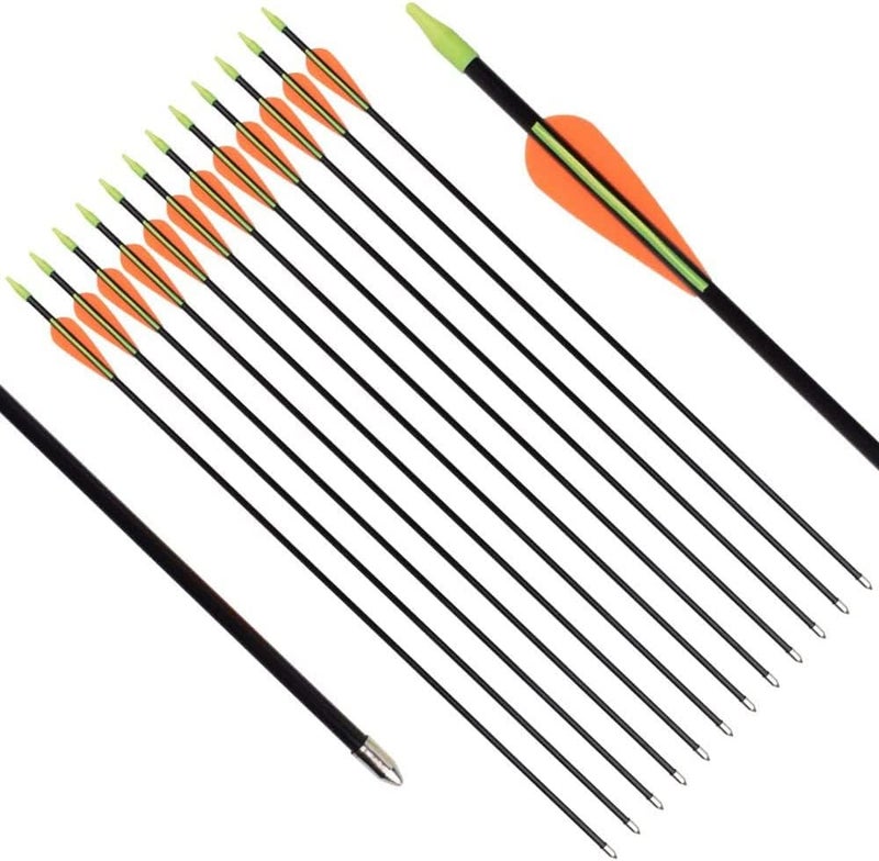 gpp 28-inches Fiberglass Archery Target Arrows - Practice Arrow or Youth Arrow for Recurve Bow - Image 2